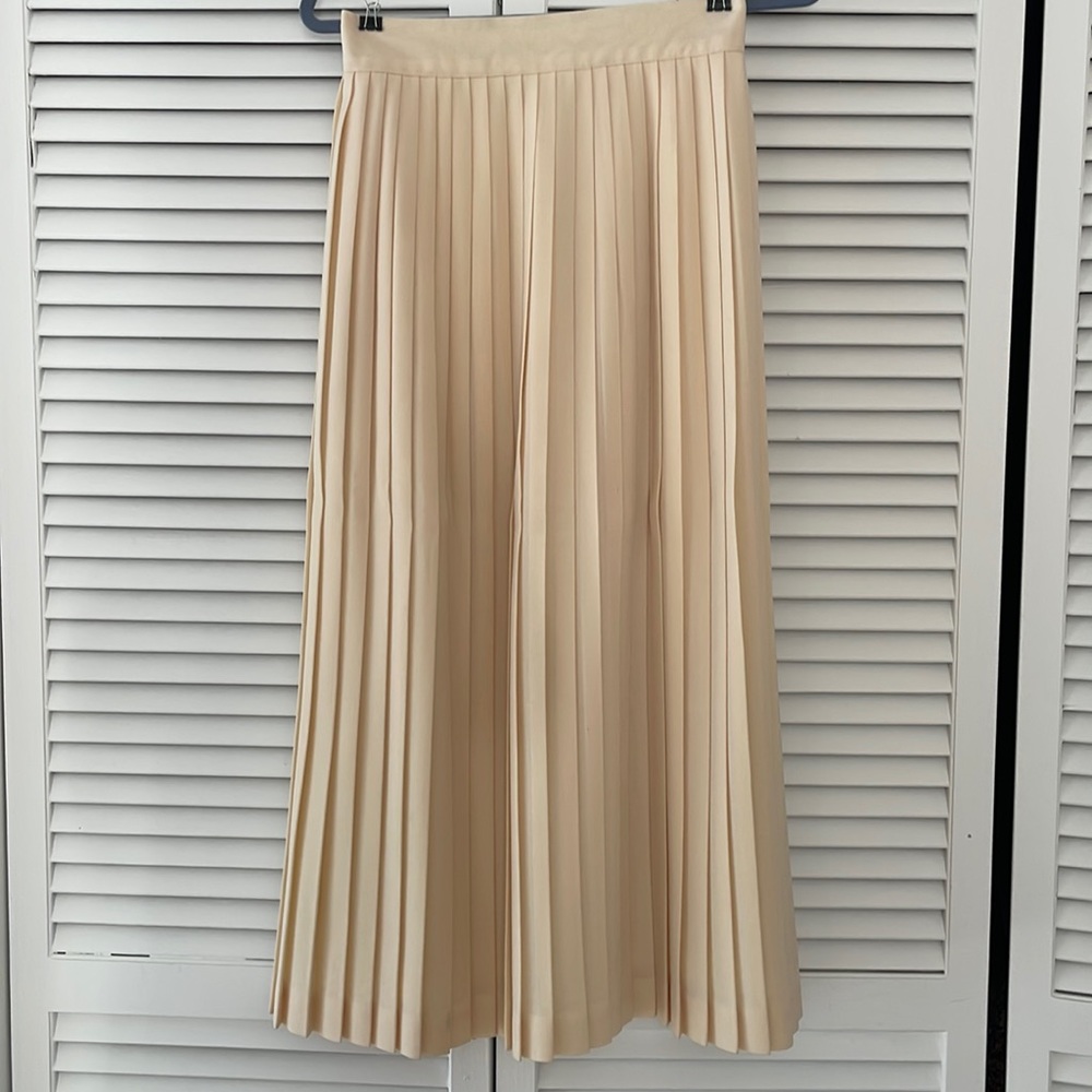 Vintage Wool Pleated Skirt